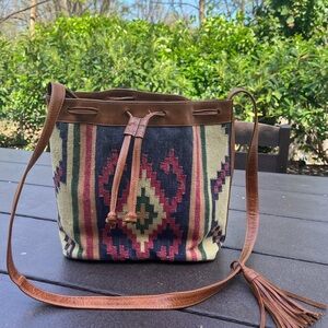 Vintage bohemian crossbody purse